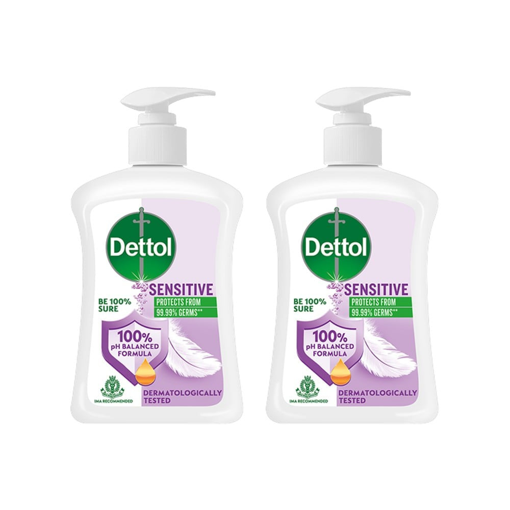 Dettol pH-Balanced Sensitive Hand Wash - Pack of 2 : 2 x 200 ml