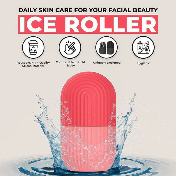 Beauty Face Massage Ice Roller (1 Pc) - Pink