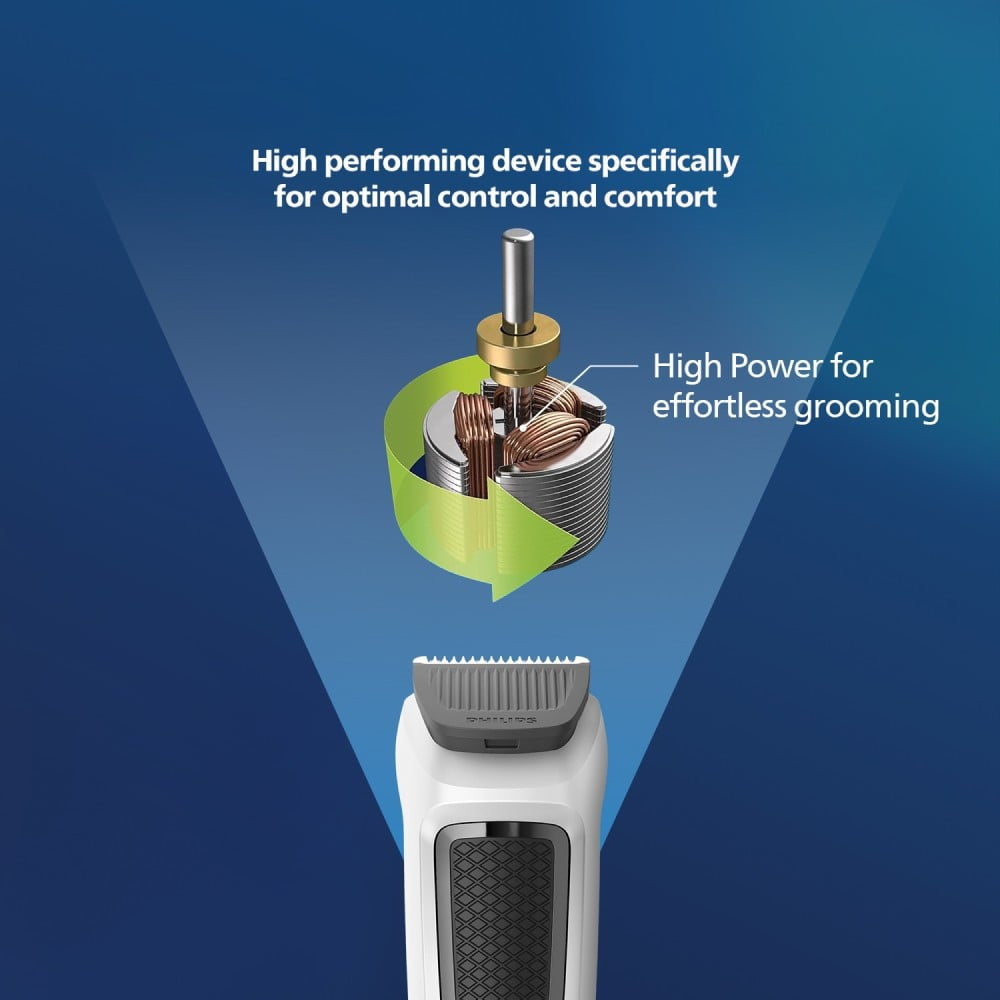 Philips MG3721/65 7 in 1 Multi Grooming Trimmer Kit (White) : 1 unit