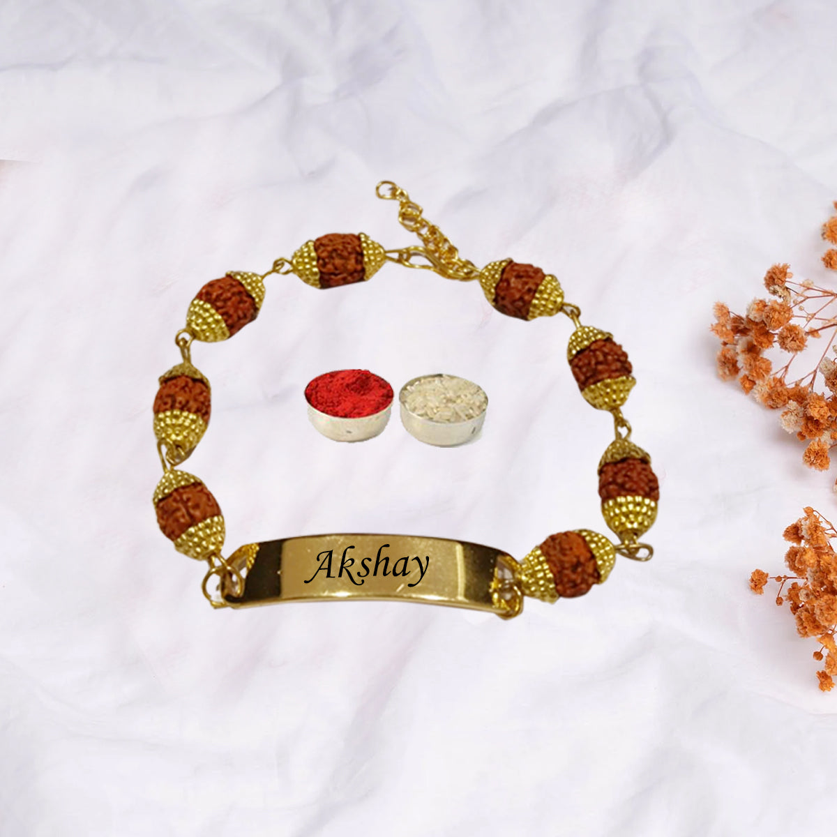 Prithvi Customized Temperature Bottle (Black) & Rakhi Hamper