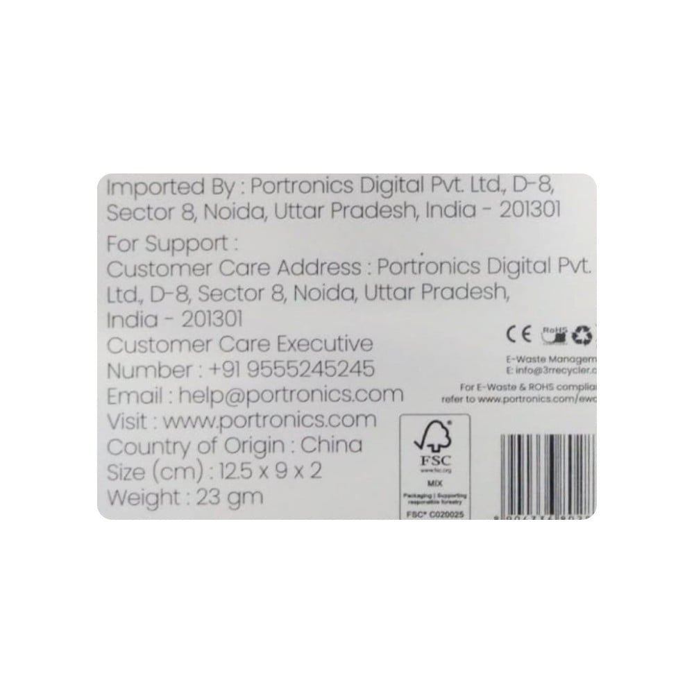 Portronics Car Charger (Power mini with Dual Output, Fast Charging - Type C PD 38W + USB) : 1 piece