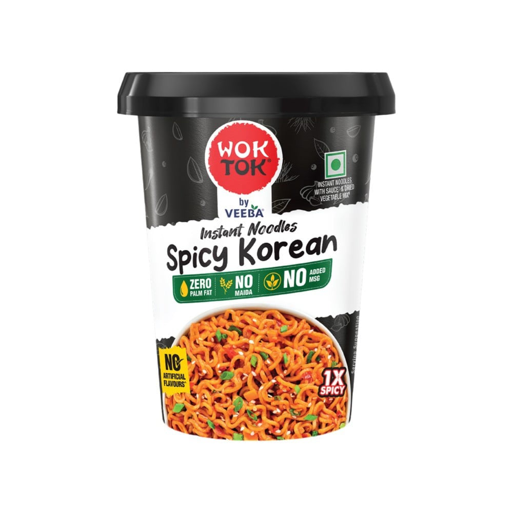Wok Tok by Veeba Spicy Korean Instant Cup Noodles : 92.5 g