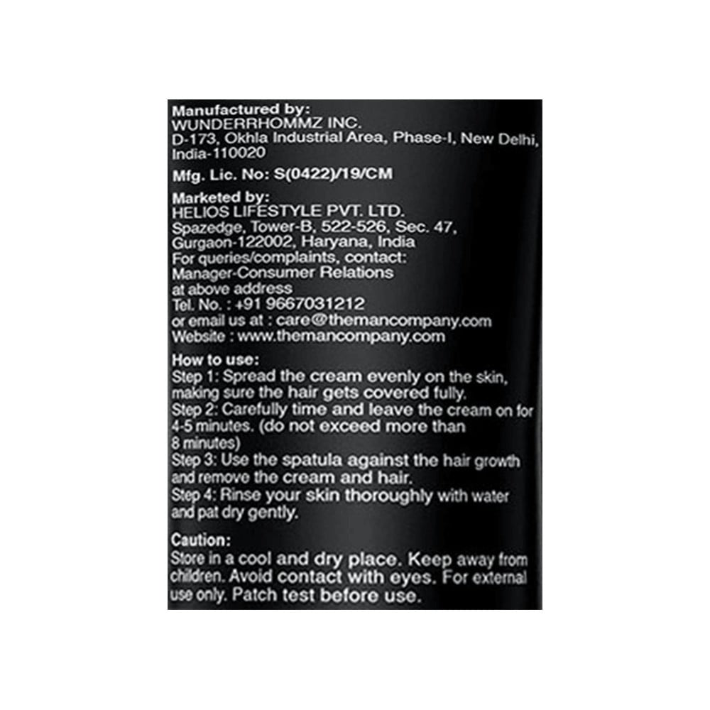 The Man Company Men's Hair Removal Cream (Charcoal & Turmeric) : 100 ml