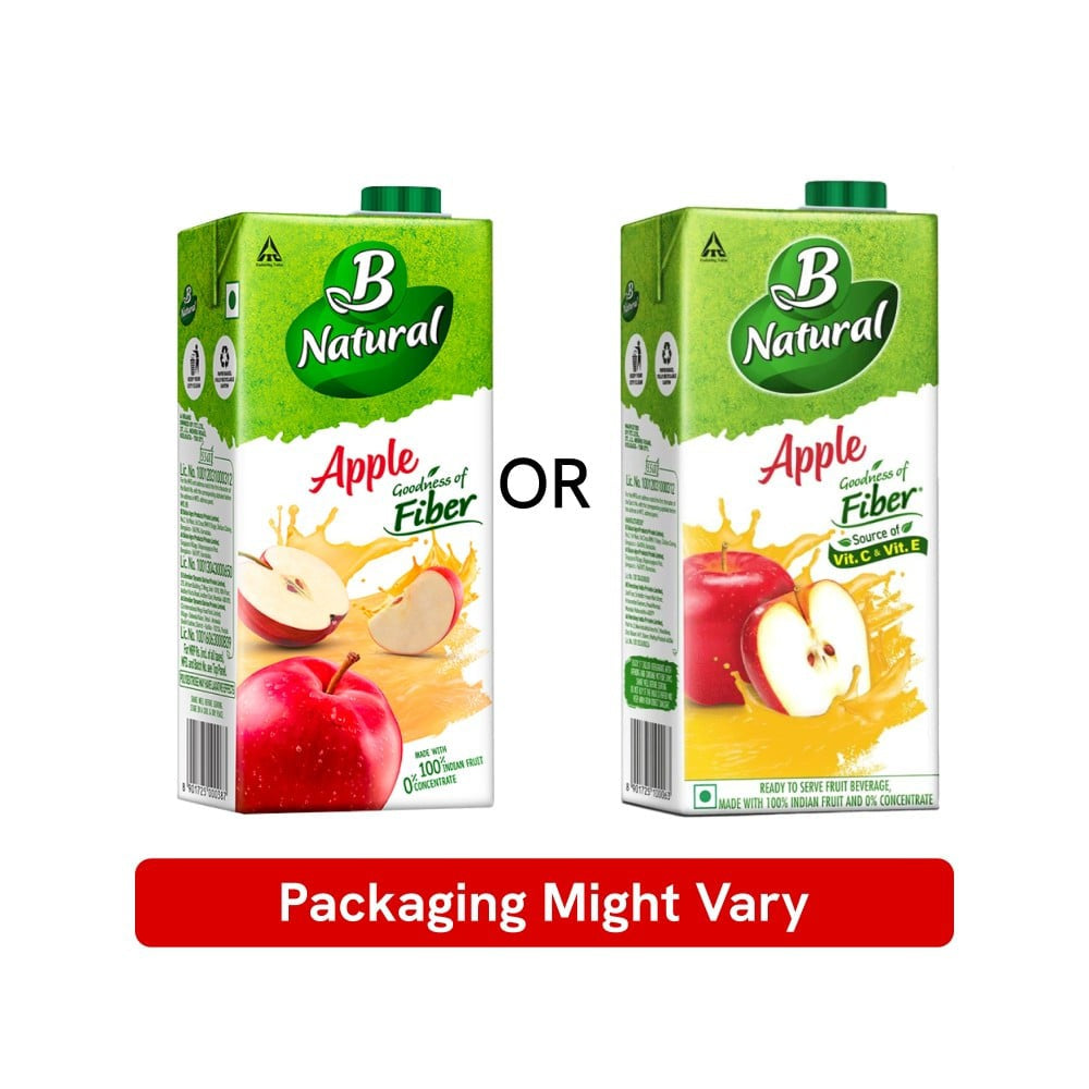 B Natural Apple Juice : 1 ltr