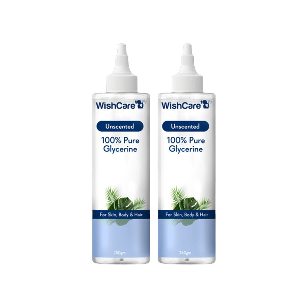 Wishcare Unscented 100% Pure Glycerine - Pack of 2 : 2 x 250 g