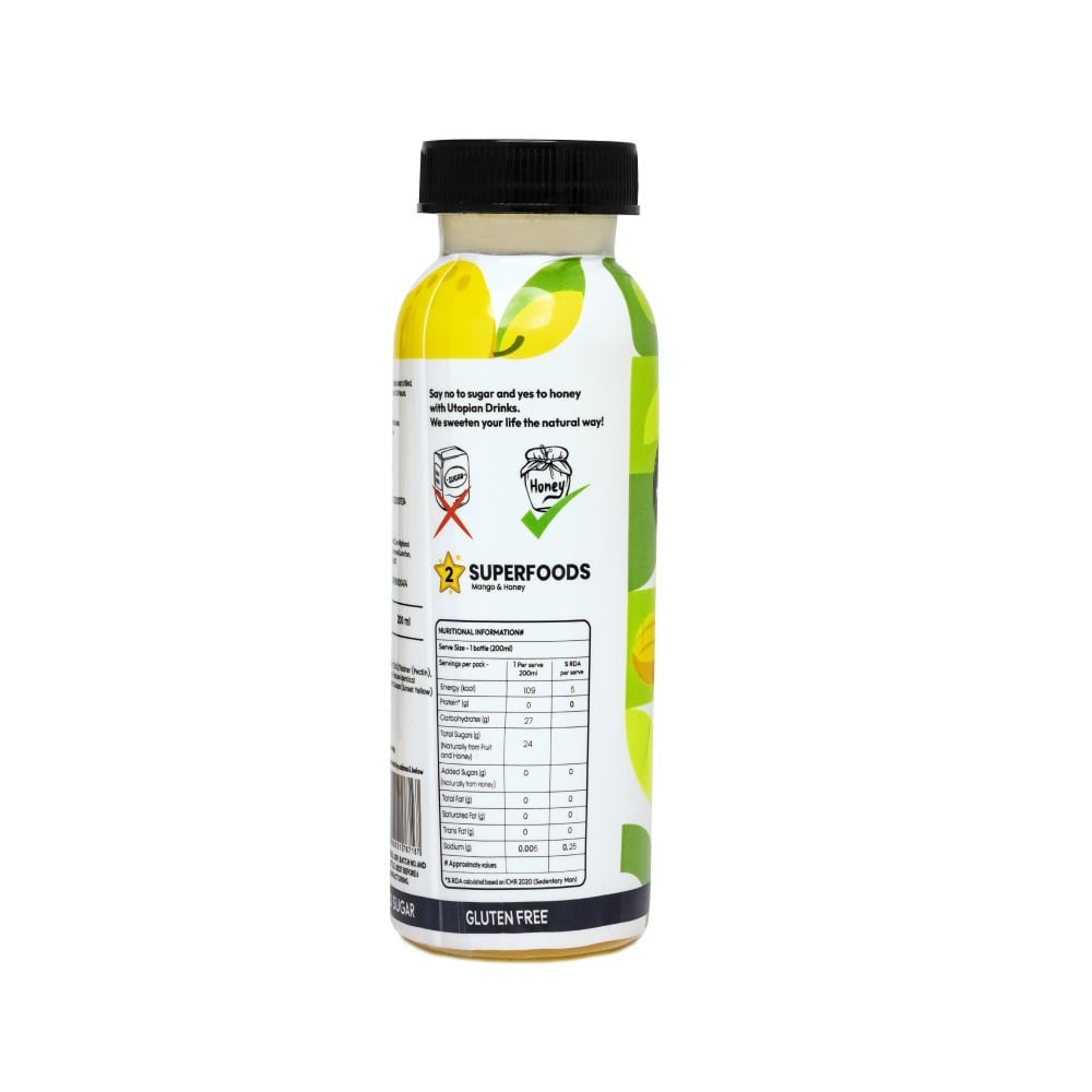 Utopian Mango D-Lite Juice With Honey : 200 ml