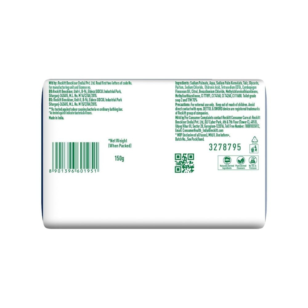 Dettol Cologne Fresh Soap : 4 X 150 g