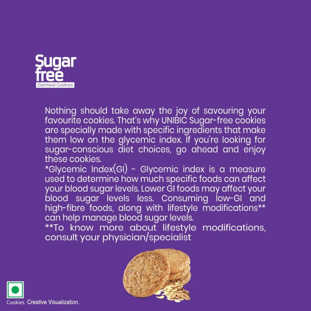Unibic Sugar Free Oatmeal Cookies : 75 g