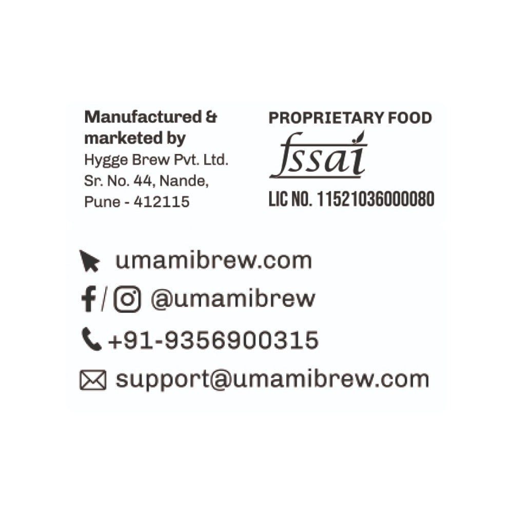 Umami Brew Sparkling Kombucha (Kokum Ginger) : 250 ml