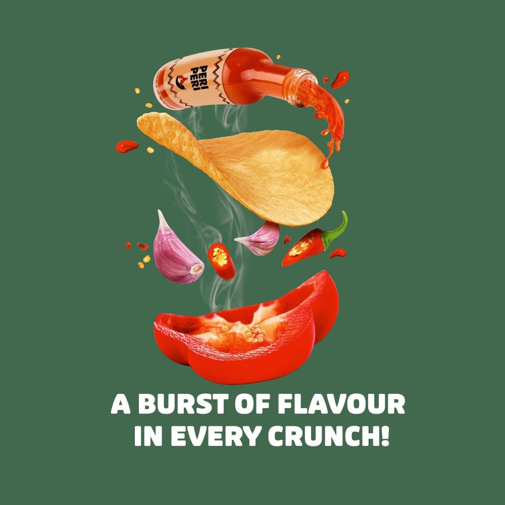 Pringles South African Peri Peri Chips : 102 g