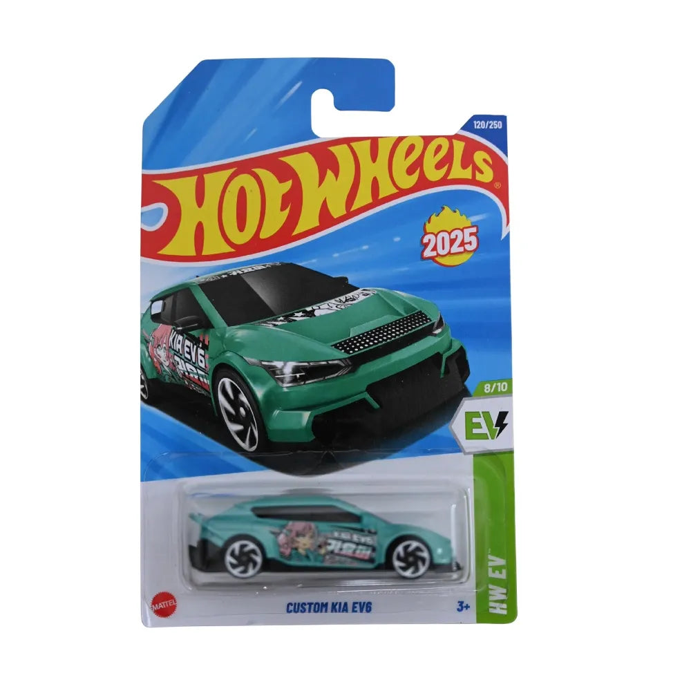 Custom Kia EV6 (Green) – Hot Wheels 2025 by Mattel