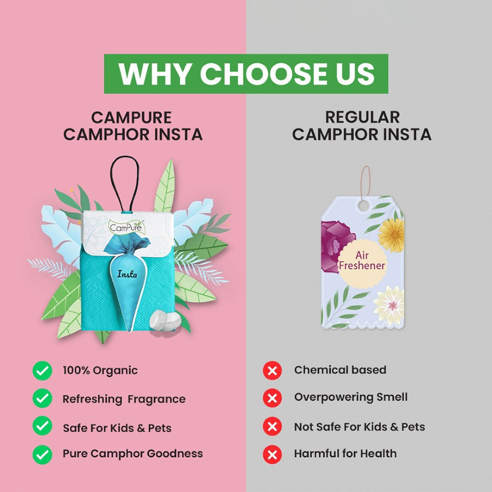 CamPure Camphor Car Freshener Insta Cone - Original : 30 g