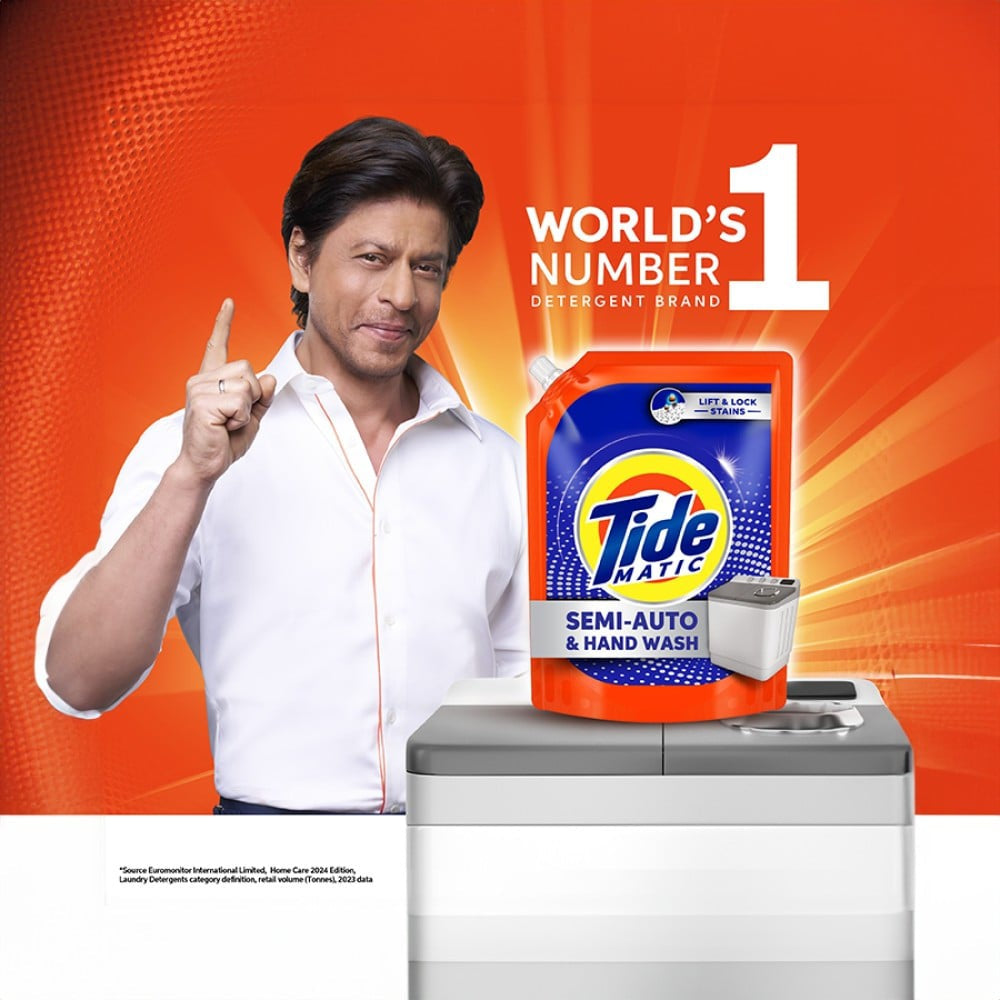 Tide Matic Semi-Auto & Hand Wash Liquid Detergent : 2 ltr