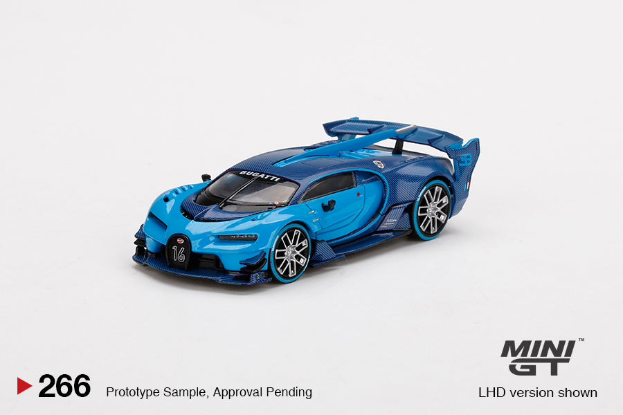 Mini GT Bugatti Vision Gran Turismo (Light Blue) – 1:64 Die-Cast Model
