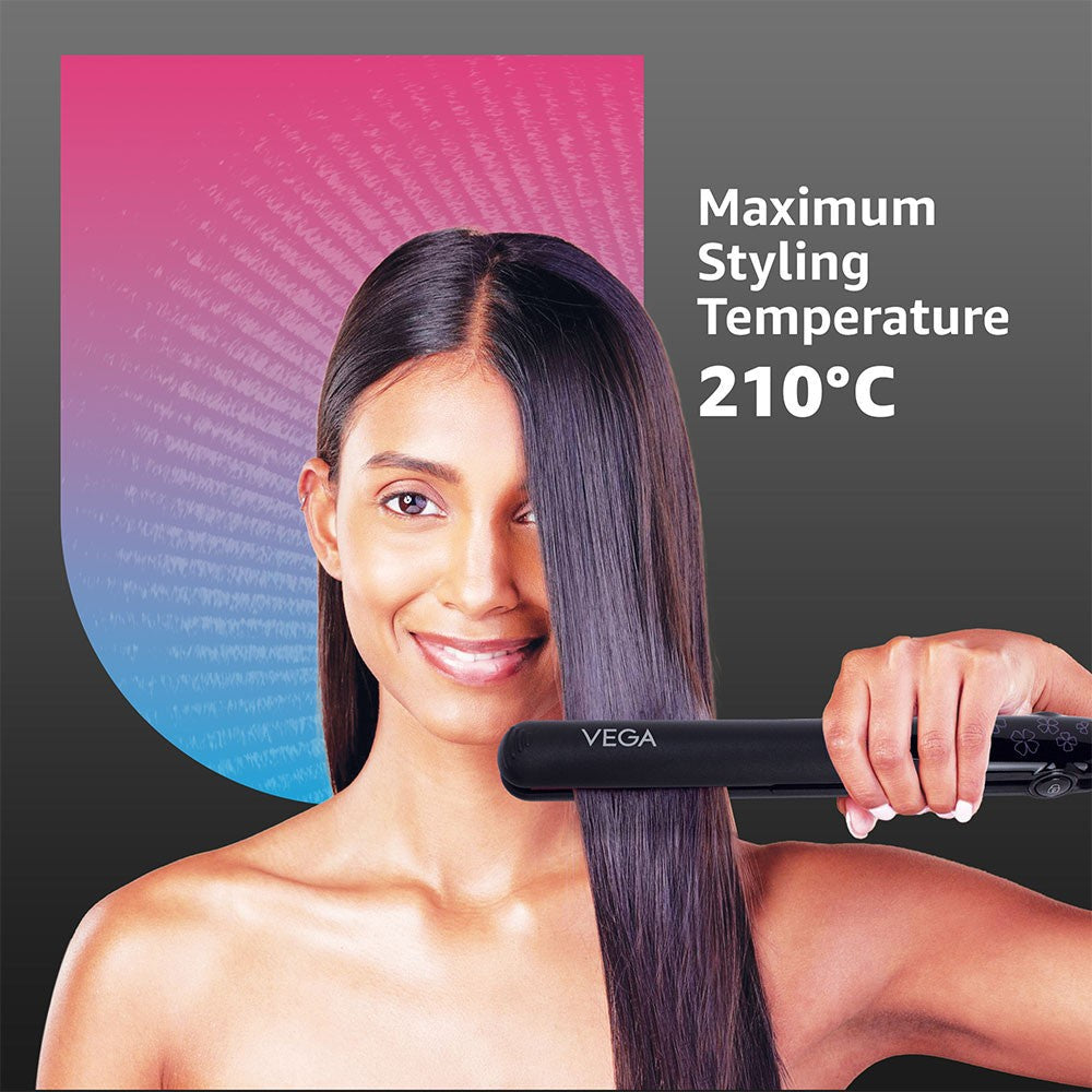 Vega Adore Hair Straightener, VHSH-18 (Black, 35W) : 1 unit