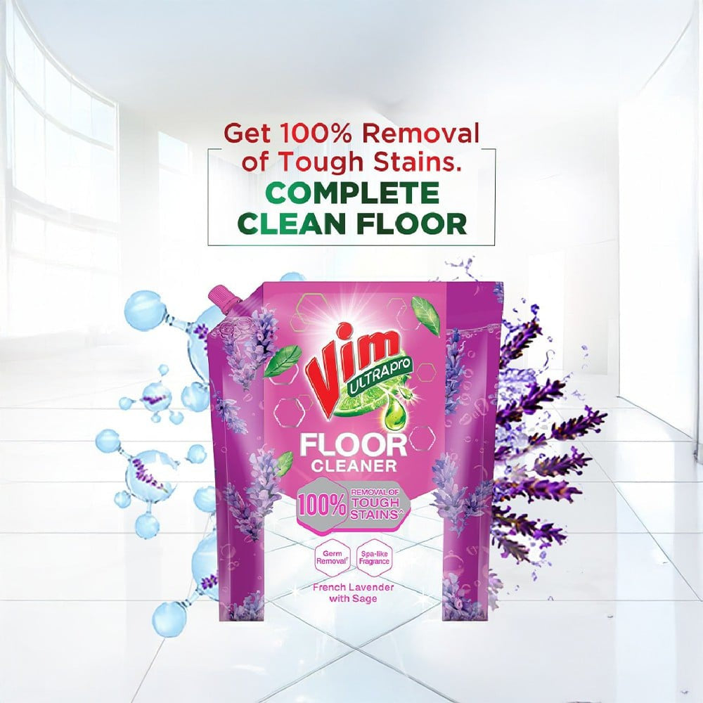 Vim Ultra Pro French Lavendar Floor Cleaner : 1.8 ltr