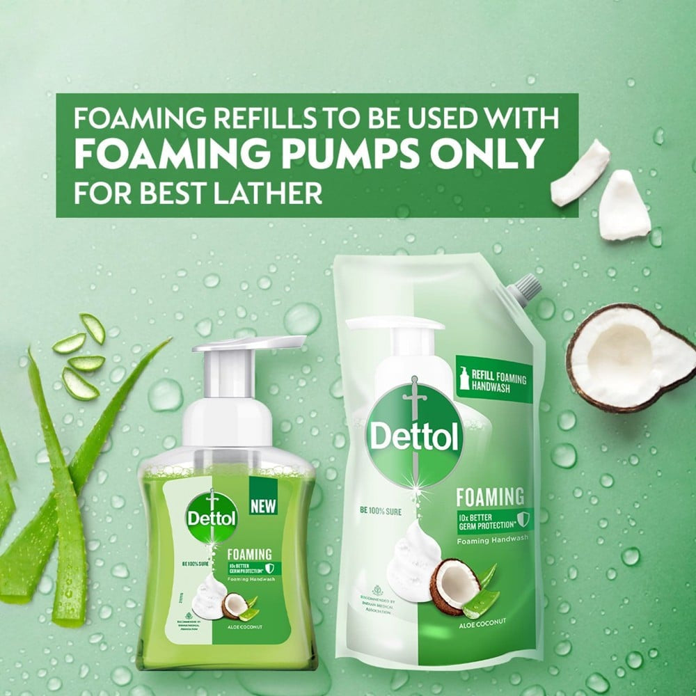Dettol Aloe Coconut Foaming Handwash : 700 ml