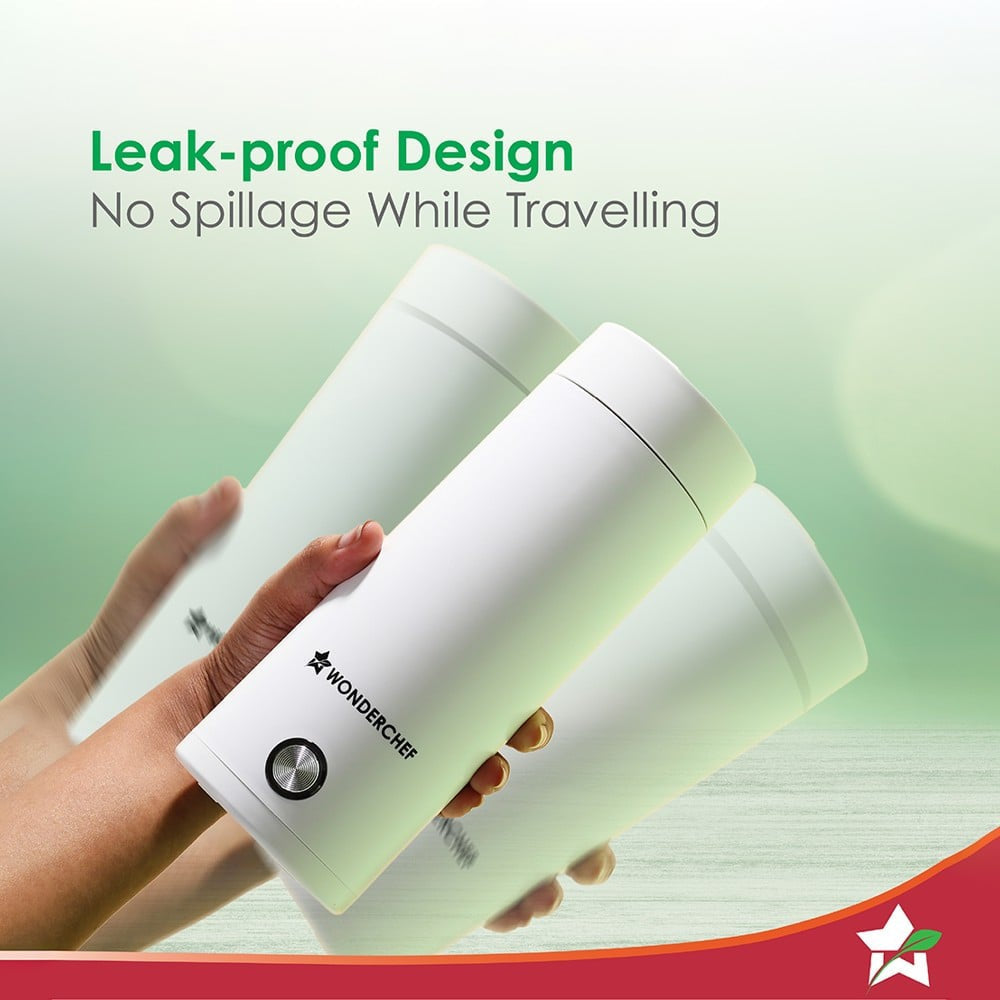 Wonderchef Crescent Travel Electric Kettle (320 W, White) : 1 unit