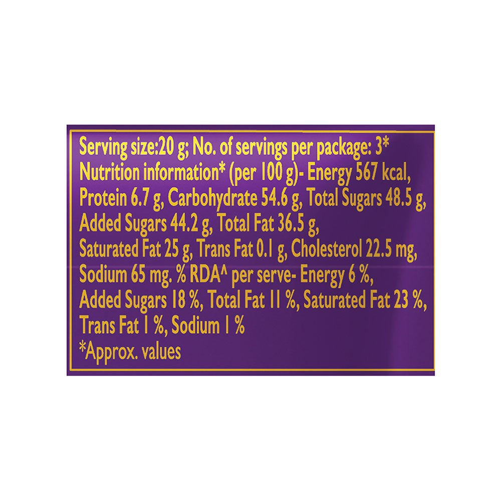 Cadbury Dairy Milk Silk Ganache Milk Chocolate Bar : 58 g