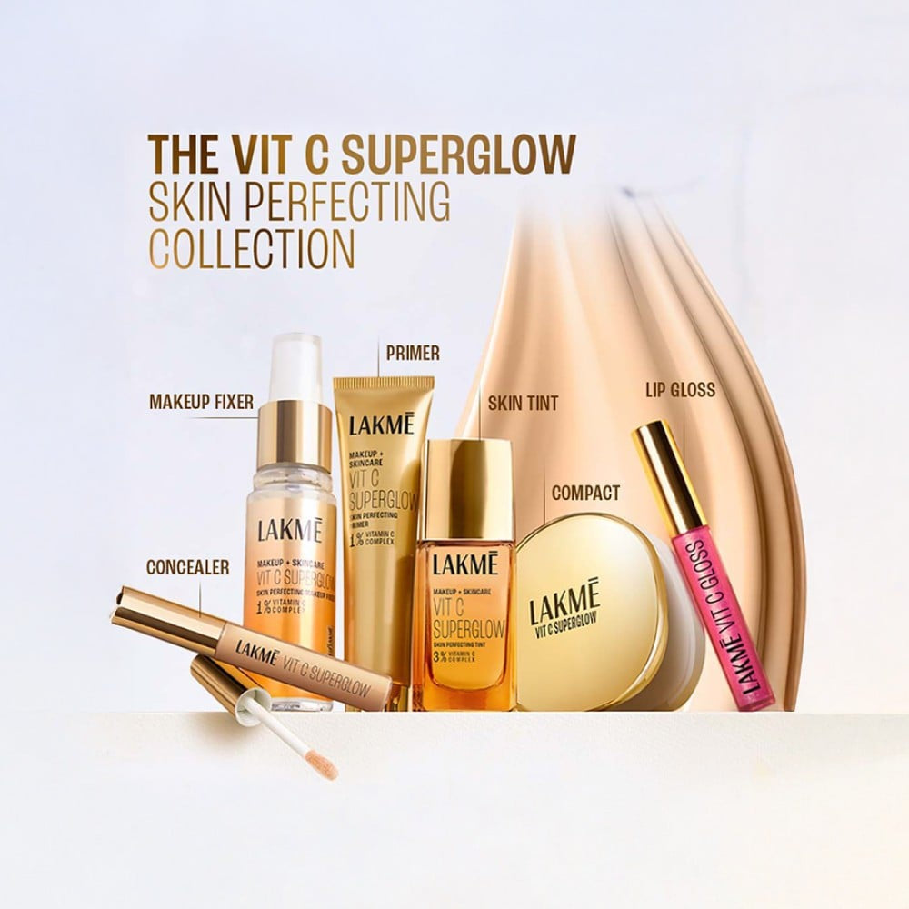 Lakme Superglow Vit C Lip Gloss (Hot Pink C6) : 2.5 ml