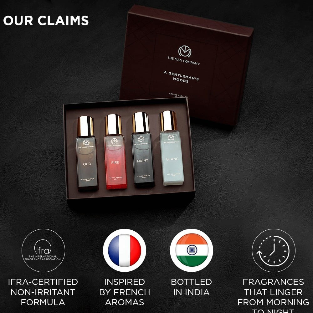 The Man Company Gentleman's Moods Perfume Gift Set : 4 pcs