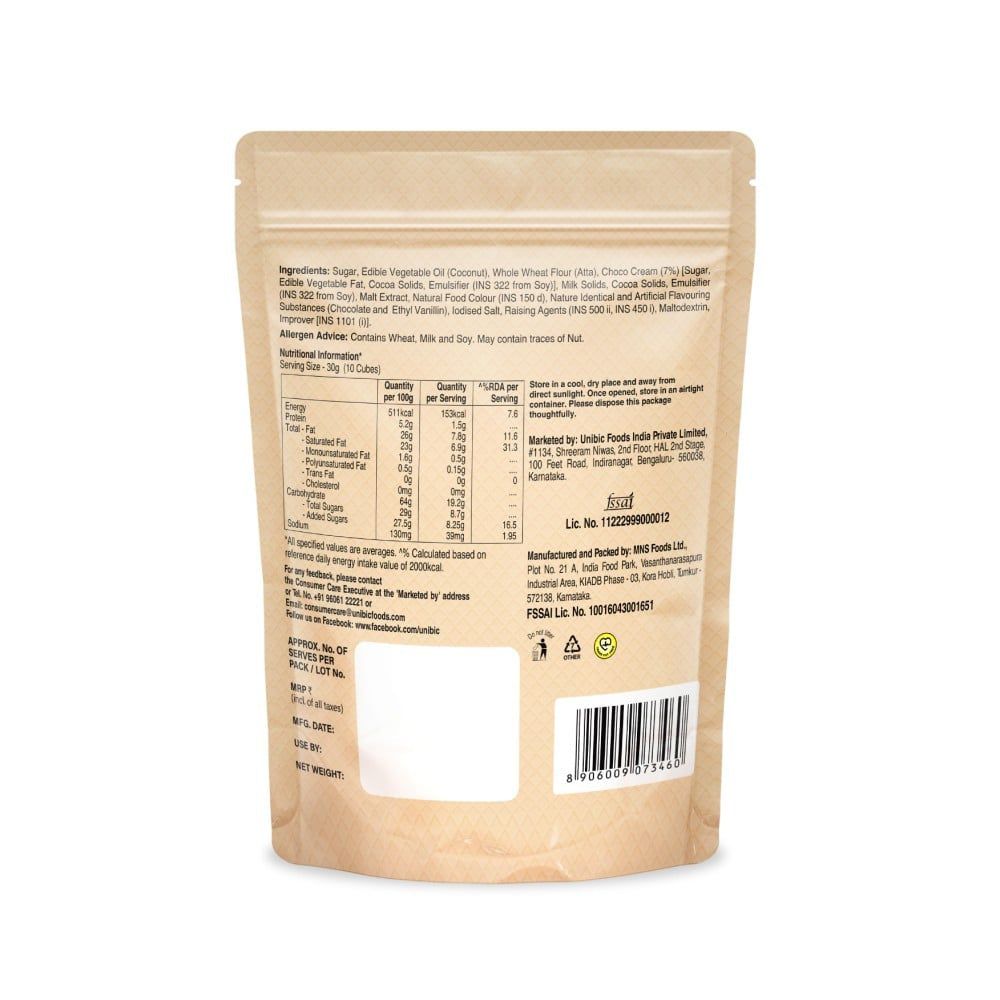Unibic Qubz Belgium Chocolate Wafer Cube : 120 g