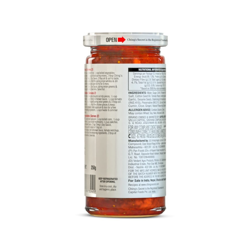 Ching's Secret Schezwan Stir Fry Cooking Sauce : 250 g