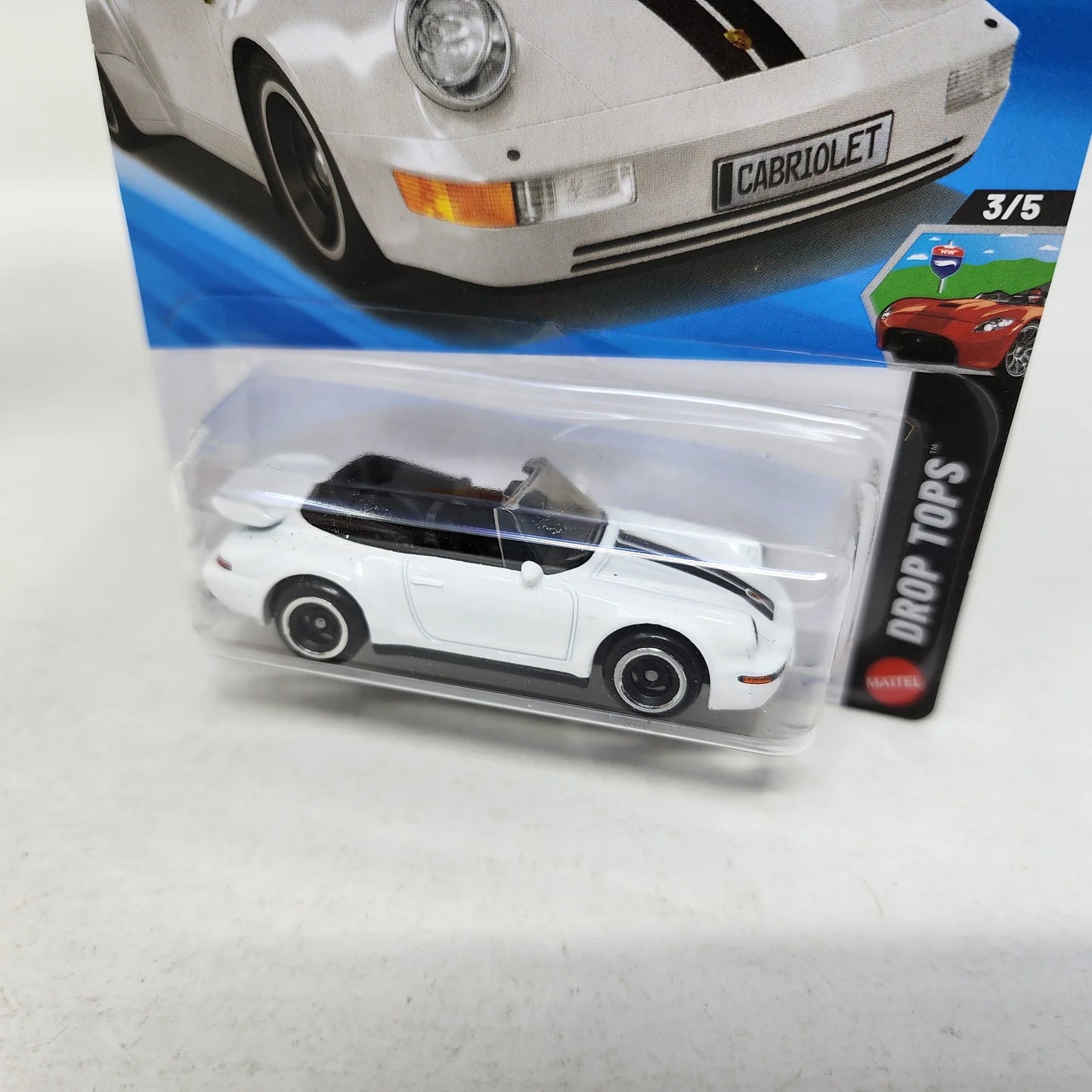 Porsche 911 Turbo Cabriolet (White) – Hot Wheels Imported by Mattel