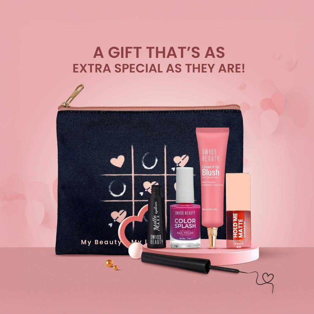 Swiss Beauty Gift Your Heart Out Makeup Kit : 1 pack (4 pieces)