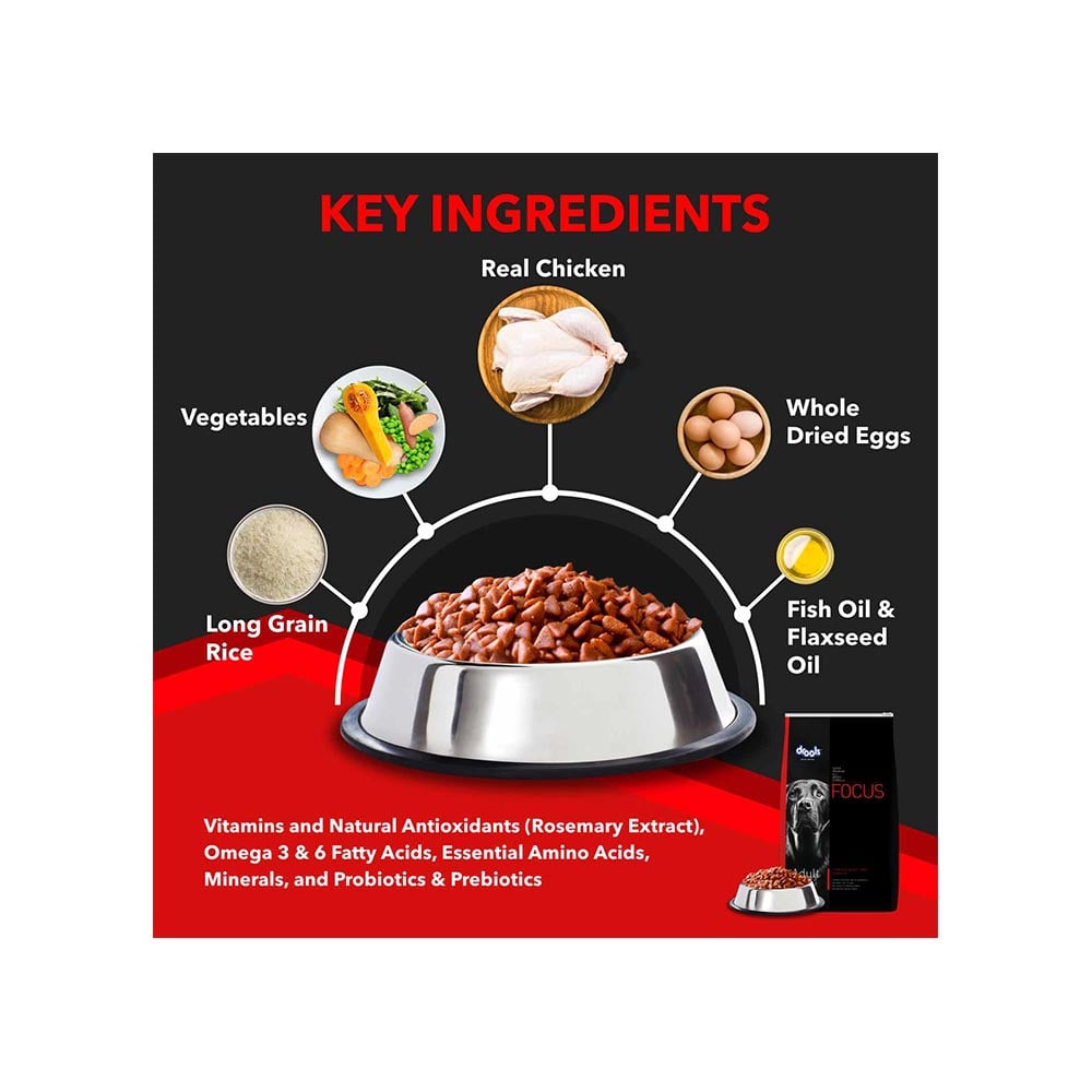 Drools Focus Super Premium Dog Food (Adult) : 1.2 kg