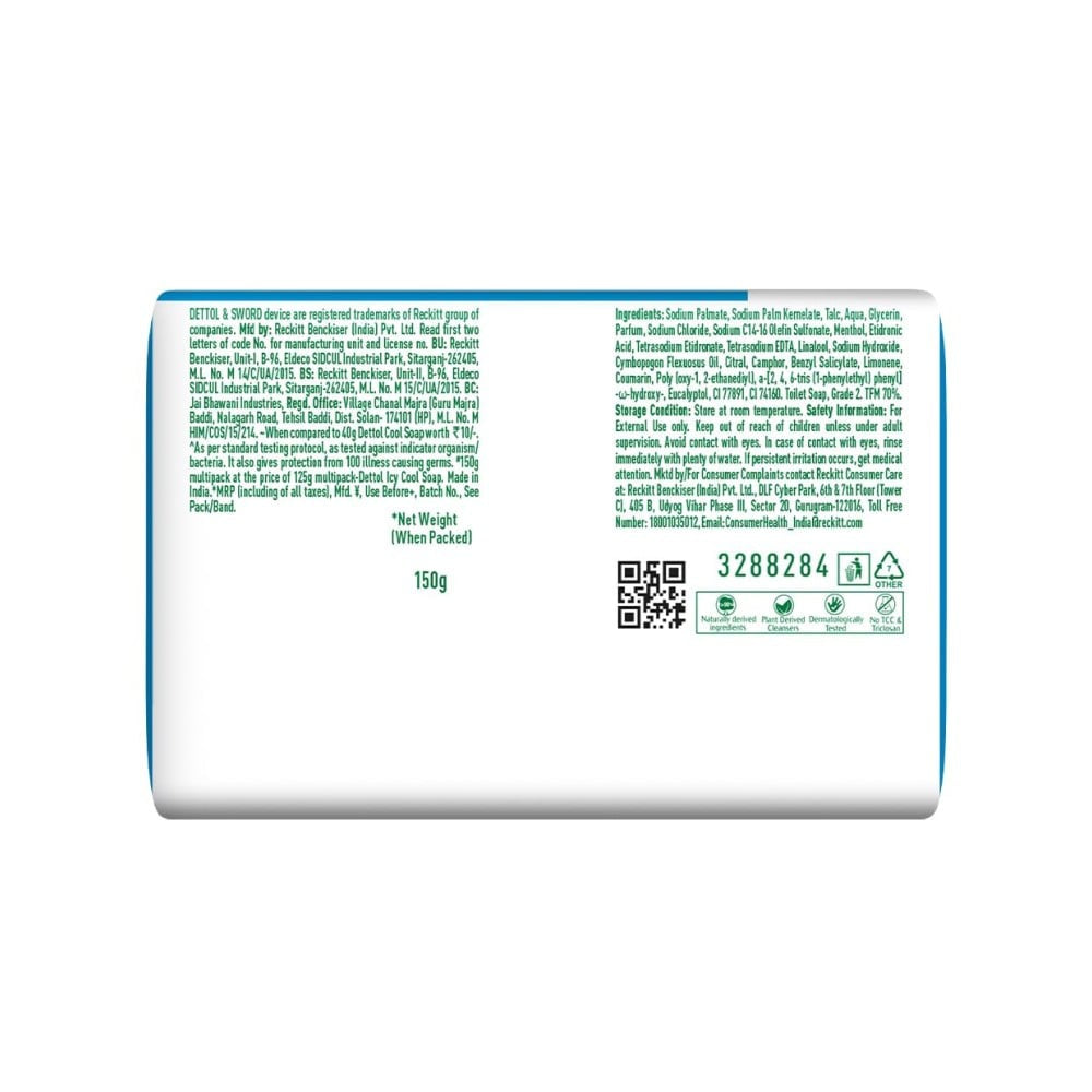 Dettol Icy Cool Soap : 5 x 150 g