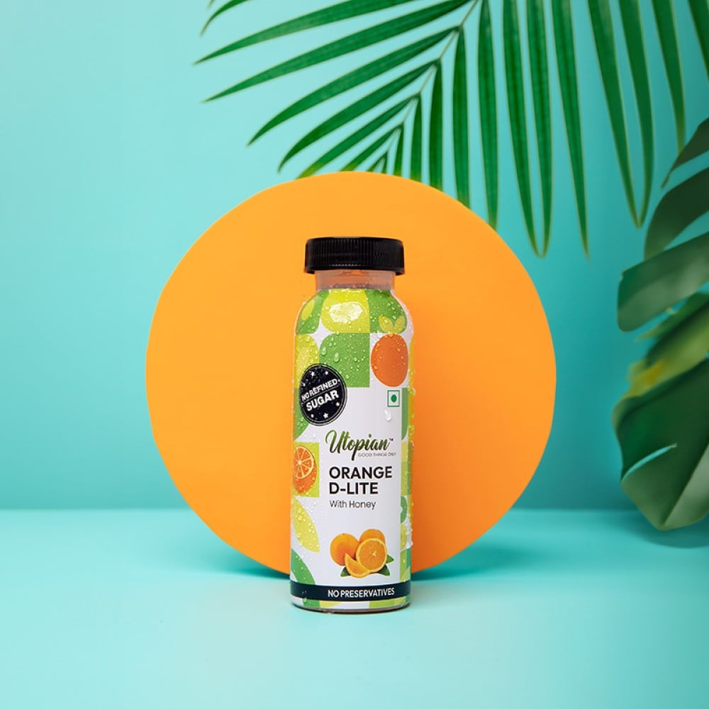 Utopian Orange D-Lite Juice With Honey : 200 ml