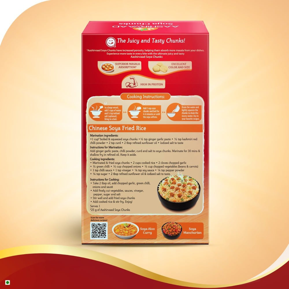 Aashirvaad Soya Chunks : 200 g