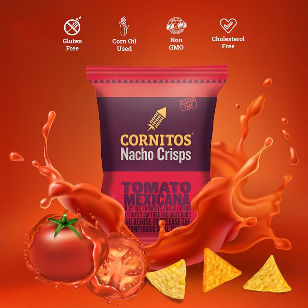Cornitos Tomato Mexicana Nachos Crisps : 150 g