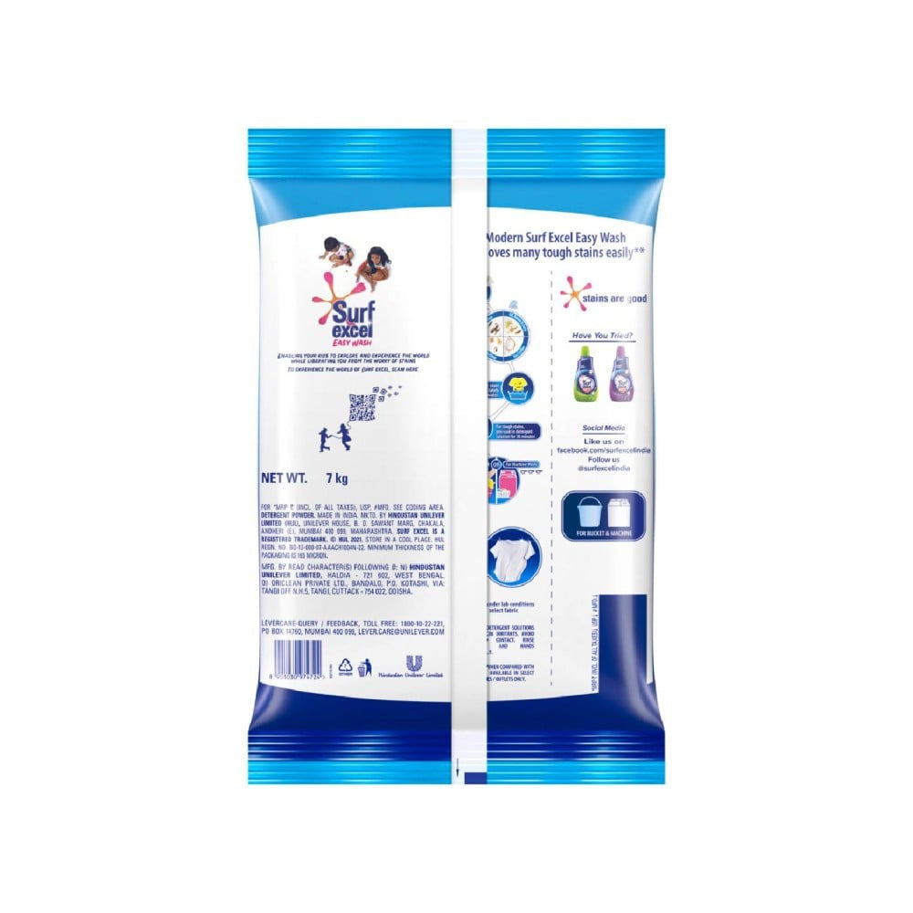 Surf Excel Easy Wash Detergent Powder : 7 kg