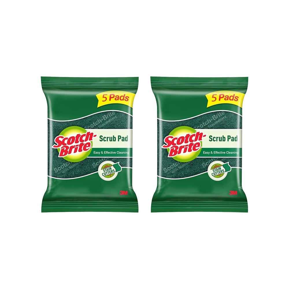 Scotch Brite Scrub Pad - Pack of 2 : 2 x 5 units