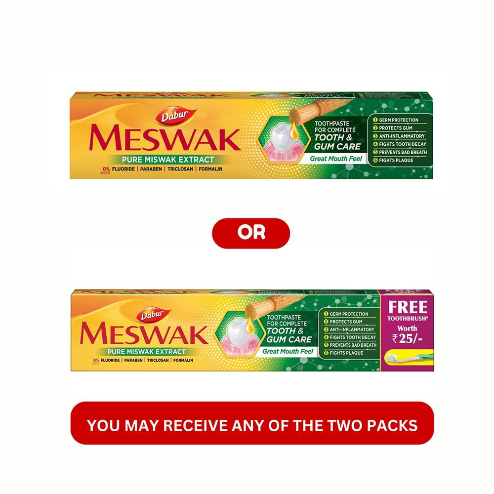 Dabur Meswak Complete Tooth & Gum Care Herbal Toothpaste : 200 g