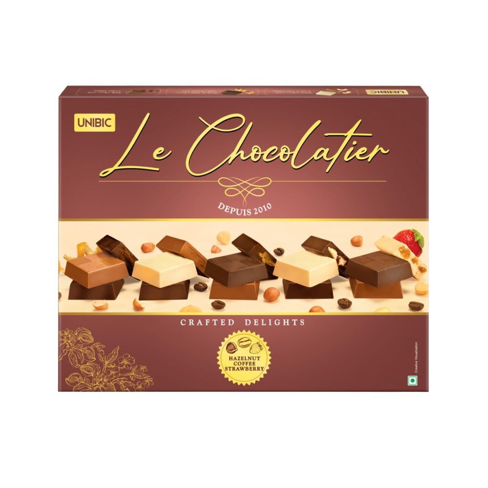 Unibic Le Chocolatier Assorted Chocolate Gift Pack : 168 g