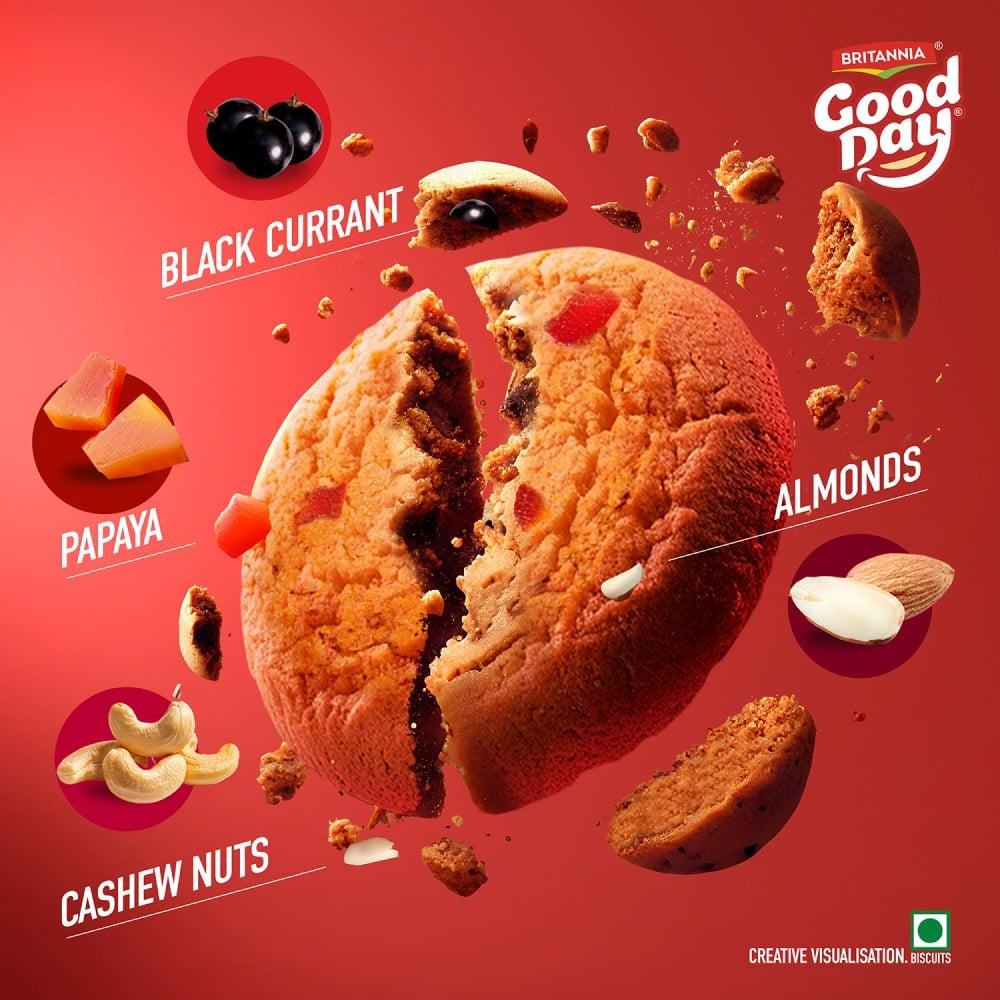 Britannia Good Day Fruit & Nut Cookies : 450 g