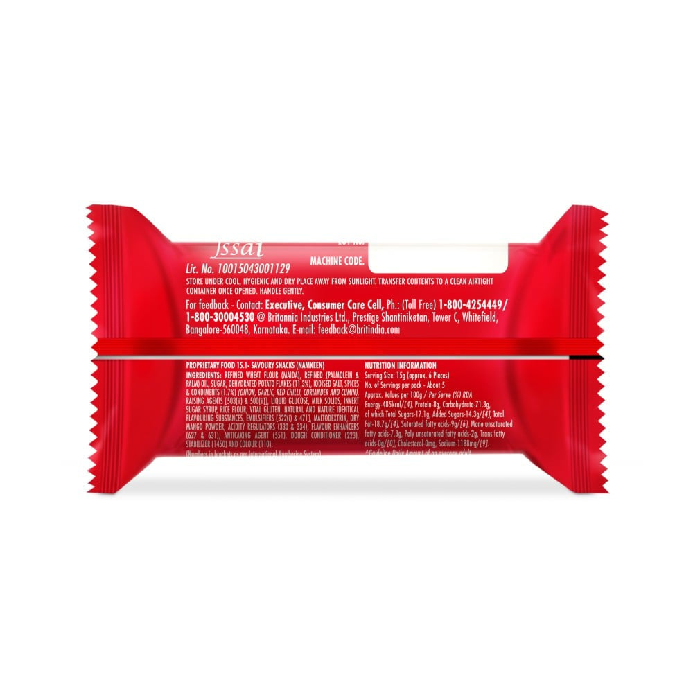 Britannia 5050 Potazos Masti Masala Spicy Flavoured Crisps : 71.5 g