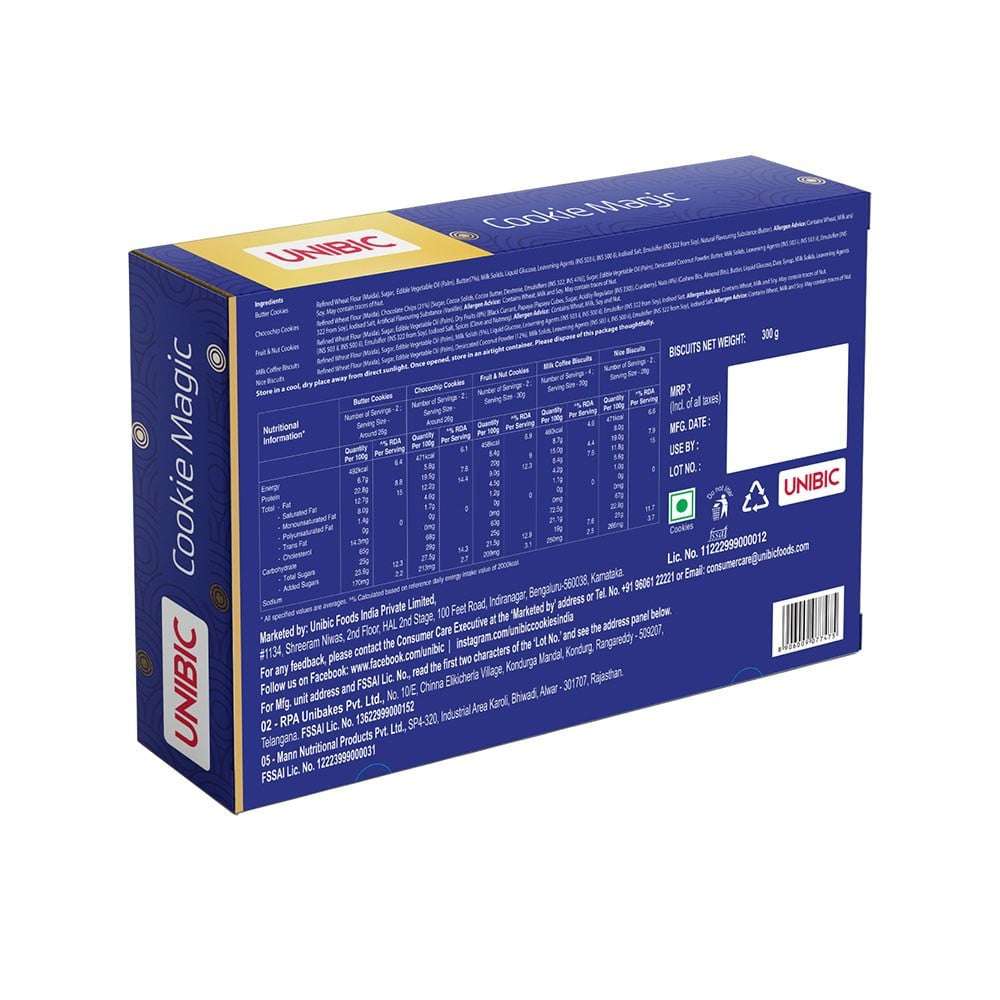 Unibic Cookie Magic Biscuits Gift Pack : 300 g