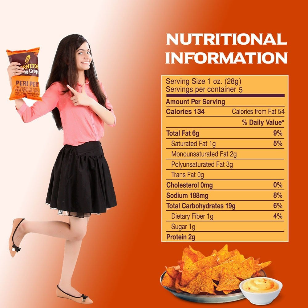 Cornitos Peri Peri Nachos : 150 g