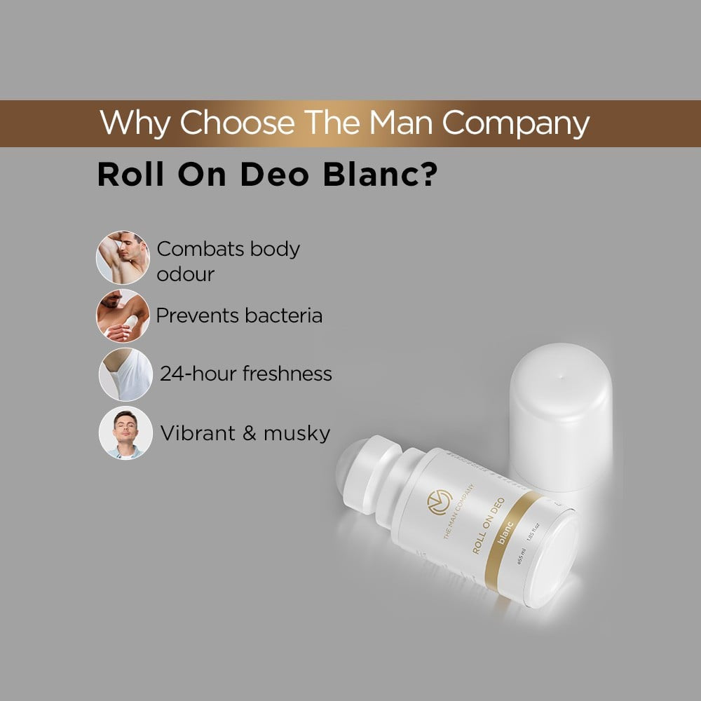 The Man Company Blanc Men's Roll On : 55 ml