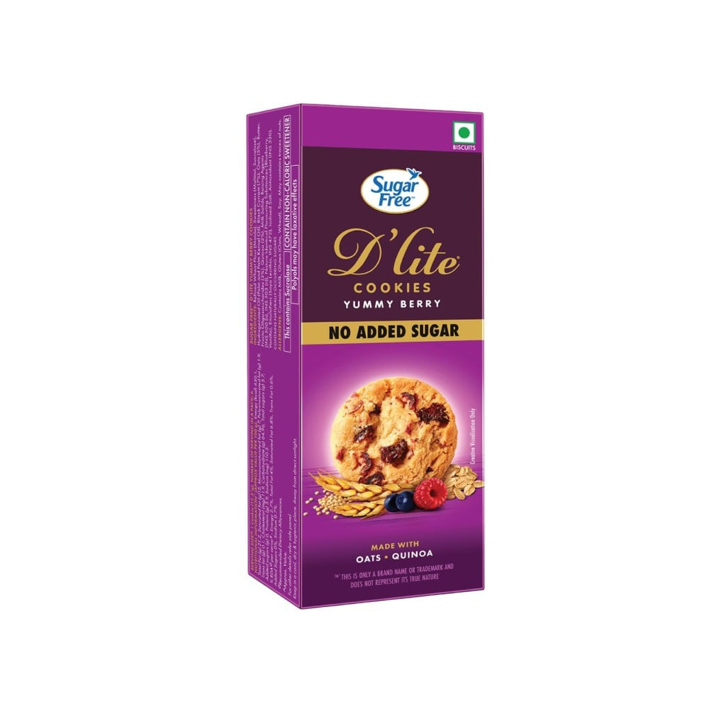 Sugar Free D'Lite Yummy Berry Cookies : 75 g