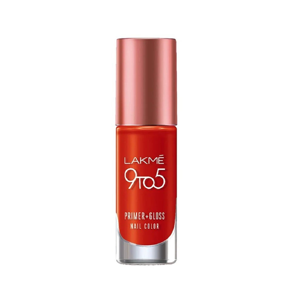Lakme 9 to 5 Primer Gloss Nail Paint (Cherry Red) : 6 ml