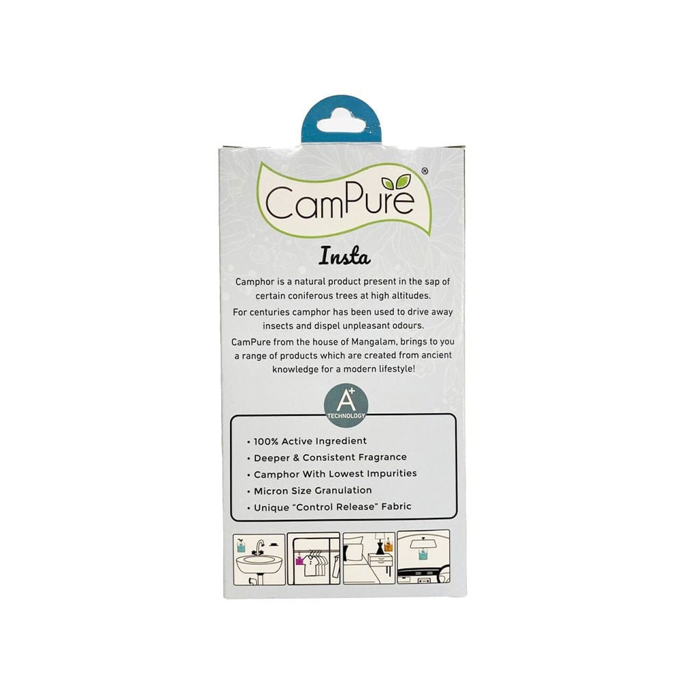 CamPure 100% Organic Camphor Car Freshener Cone - Original, Sandalwood and Lavender : 1 pack (3 x 30 g)
