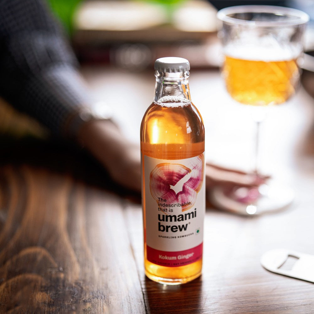 Umami Brew Sparkling Kombucha (Kokum Ginger) : 250 ml