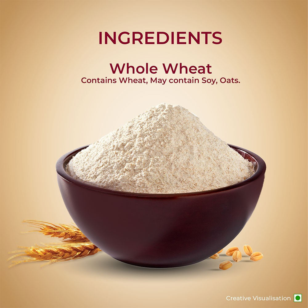 Aashirvaad 0% Maida, 100 % M.P. Chakki Atta : 5 kg
