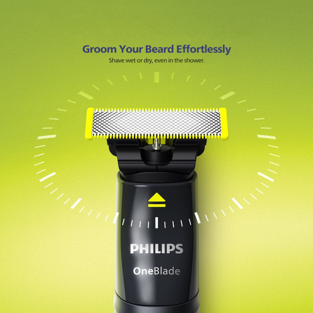 Philips 5 in 1 OneBlade Hybrid Razor & Beard Trimmer (Black) : 1 unit