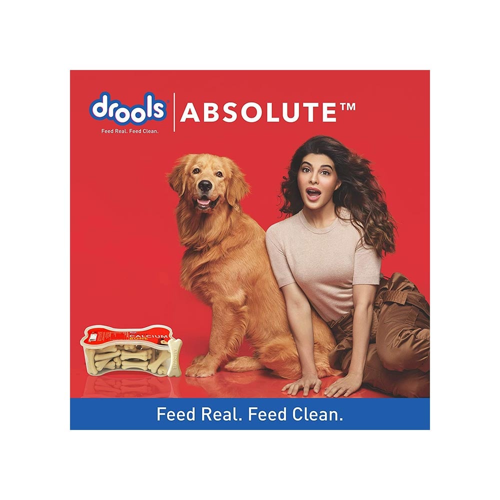 Drools Absolute Calcium Bone Dog Supplement - 40 Pcs : 600 g